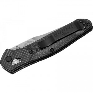 Benchmade Osborne Folding Knife 3.4" S90V Stonewash Combo Blade, Carbon Fiber Handles - 940S-1 KnifeBen219