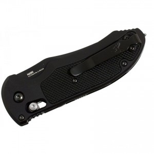 Benchmade 9170SBK AUTO AXIS Triage Rescue Folder 3.58" Black Combo Blade, Aluminum with Black G10 Inlays KnifeBen231