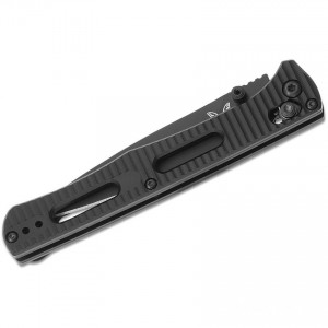 Benchmade 417BK Fact Folding Knife 3.95" S30V Black Plain Blade, Black Aluminum Handles KnifeBen235