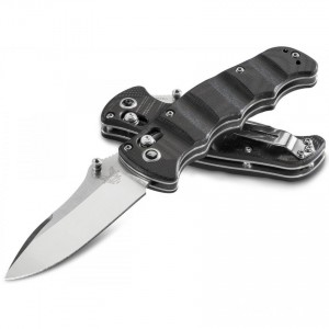 Benchmade 484 Nakamura AXIS Folding Knife 3.08" M390 Satin Plain Blade, G10 Handles KnifeBen258