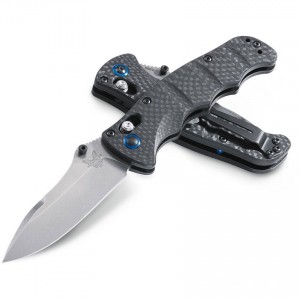 Benchmade 484-1 Nakamura AXIS Folding Knife 3.08" S90V Satin Plain Blade, Carbon Fiber Handles KnifeBen262