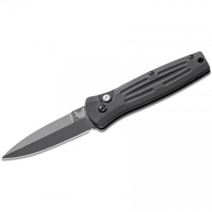 Benchmade Pardue Stimulus AUTO Folding Knife 2.99" 154CM Black Plain Blade, Aluminum Handles - 3551BK KnifeBen281