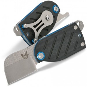 Benchmade Famin/Demongivert Aller Friction Folding Knife 1.6" S30V Satin Plain Blade, Black G10 Handles - 380 KnifeBen294