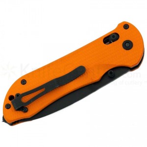 Benchmade Triage Rescue Folding Knife 3.5" Black Combo Blunt Tip Blade, Orange G10 Handles, Safety Cutter, Glass Breaker - 916SBK-ORG KnifeBen142