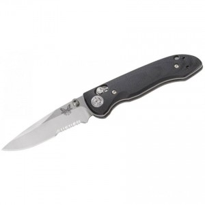 Benchmade Foray AXIS Folding Knife 3.24" S20CV Satin Combo Blade, Black G10 Handles - 698S KnifeBen190