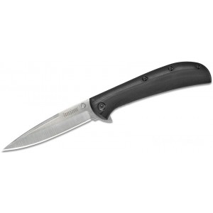 Kershaw 2330 Al Mar AM-4 Assisted Flipper 3.5" Satin Spear Point Blade, Black G10 and Stainless Steel Handles KnifeKer180