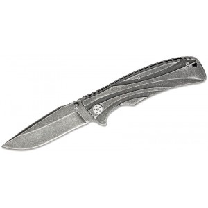 Kershaw 1303BW Manifold Assisted Flipper Knife 3.5" Plain Blackwash Blade, Stainless Steel Handles KnifeKer190