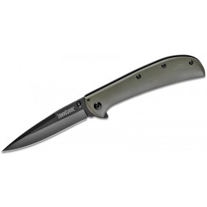 Kershaw 2330GRNBLK Al Mar AM-4 Assisted Flipper 3.5" Black Spear Point Blade, Green G10 and Black Stainless Steel Handles KnifeKer196