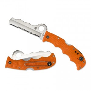 Spyderco Assist Lightweight Orange - Combination Edge KnifeSP382