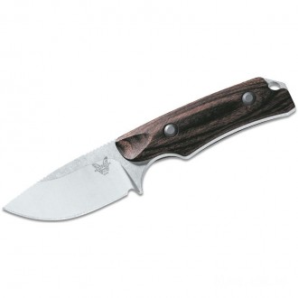 Benchmade Hunt 15016-2 Hidden Canyon Hunter Fixed 2.67" S30V Blade, Dymondwood Handles, Leather Sheath KnifeBen79