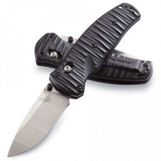 Benchmade 1000001 Volli AXIS-Assisted Folding Knife 3.26" S30V Satin Plain Blade, Black G10 Handles KnifeBen111