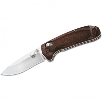 Benchmade Hunt 15031-2 North Fork Folding Knife 2.97" S30V Blade, Stabilized Wood Handles KnifeBen117