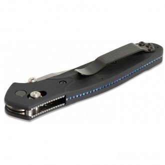 Benchmade Osborne Folding Knife 3.4" S30V Satin Plain Blade, Black Aluminum Handles - 943 KnifeBen105
