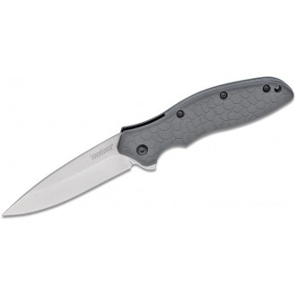 Kershaw 1830GRYSW Oso Sweet Assisted Flipper Knife 3.1" Stonewashed Plain Blade, Gray GFN Handles KnifeKer62