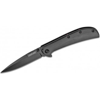 Kershaw 2335BLK Al Mar AM-3 Assisted Flipper 3.125" Black Spear Point Blade, Black G10 and Stainless Steel Handles KnifeKer68