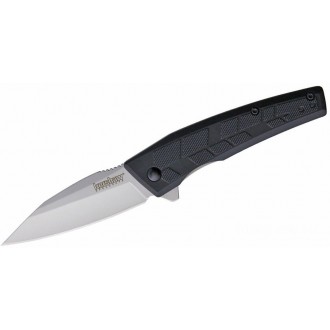 Kershaw 1342 Rhetoric Assisted Flipper Knife 2.9" 3Cr13 Bead Blasted Drop Point Blade, Black GFN Handles - 1342X KnifeKer71