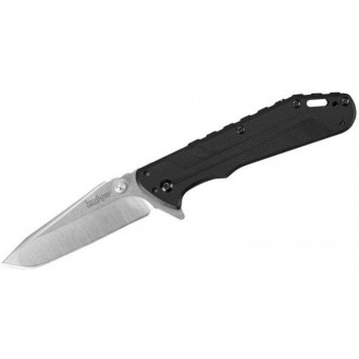 Kershaw 3880 Thermite Assisted 3-1/2" Stonewash Plain Blade, G10 and Steel Handles KnifeKer149