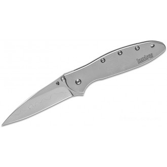 Kershaw 1660CB Ken Onion Leek Assisted Flipper Knife 3" Composite D2 Plain Blade, Stainless Steel Handles KnifeKer151