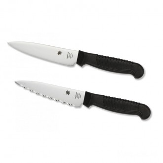 Spyderco Utility Knife 4 inch Black Plain Edge KnifeSP123