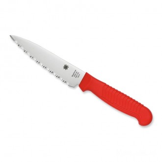 Spyderco Utility Knife 4" Red Spyder Edge KnifeSP124