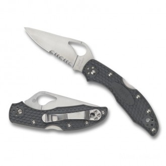 Spyderco byrd Meadowlark 2 FRN Handle Black - Combination EdgeBlack/Plain EdgeBlue KnifeSP144