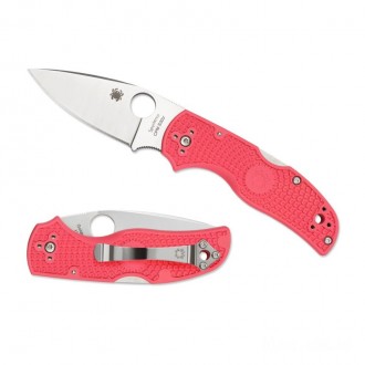 Spyderco Native 5 Lightweight Pink - Plain Edge KnifeSP298