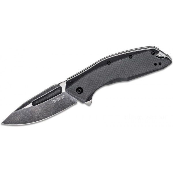 Kershaw 3935 Flourish Assisted Flipper 3.5" Two-Tone Drop Point Blade, G10 Handles with Carbon Fiber Overlays KnifeKer132