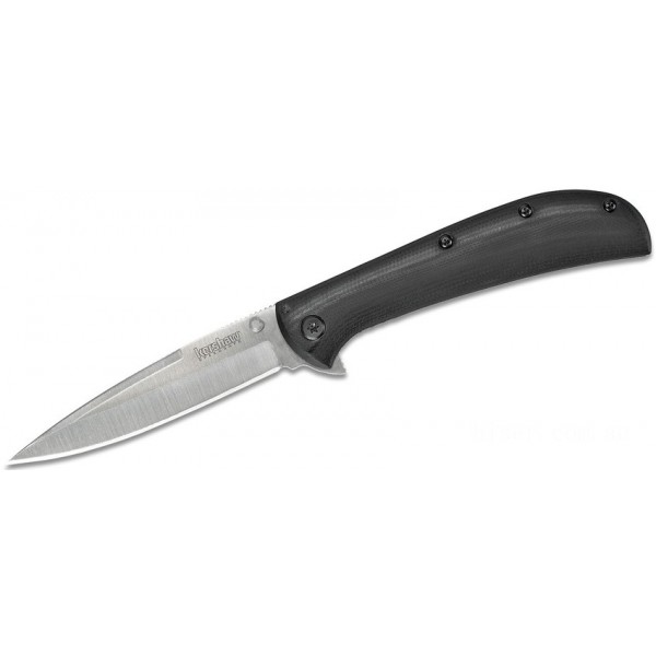 Kershaw 2330 Al Mar AM-4 Assisted Flipper 3.5" Satin Spear Point Blade, Black G10 and Stainless Steel Handles KnifeKer180